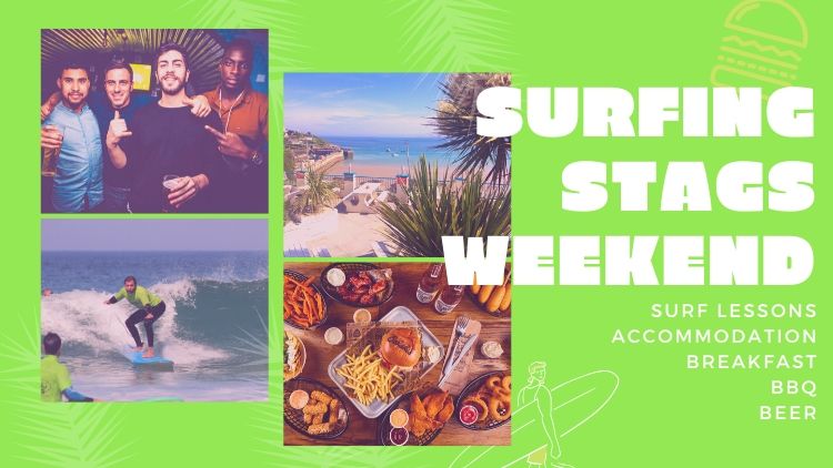 Surfing Stags Weekend