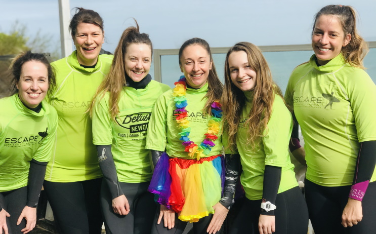 Surf lessons for Hen Parties